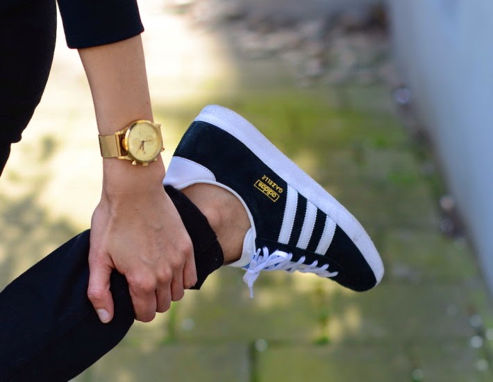 adidas gazelle nere indossate adidas gazelle nere indossate